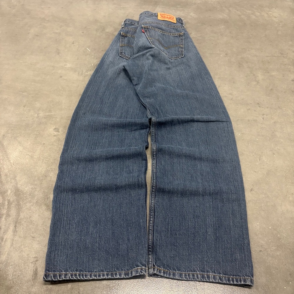 Levis 569 Loose Dark Straight Leg Jeans Mens 33x34 Blue Baggy Skate Denim Pants - Picture 4 of 6